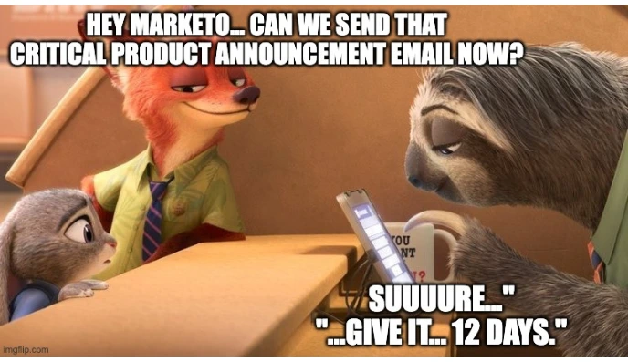 Inflection beats Marketo's Salesforce sync speed by 900x